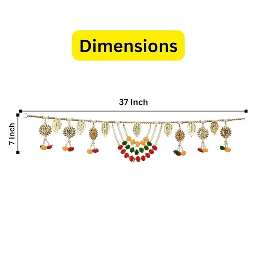 CraftVatika Door Hanging Toran Ganesha Swastik Design Toran Multicolour
