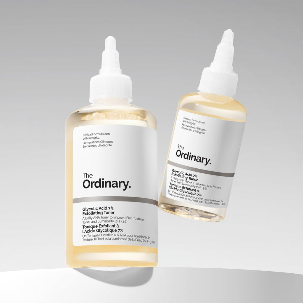 The Ordinary Glycolic Acid 7% Exfoliating Toner, Brightening and Smoothing Daily Toner for More Even-Looking Skin Tone, 100ml