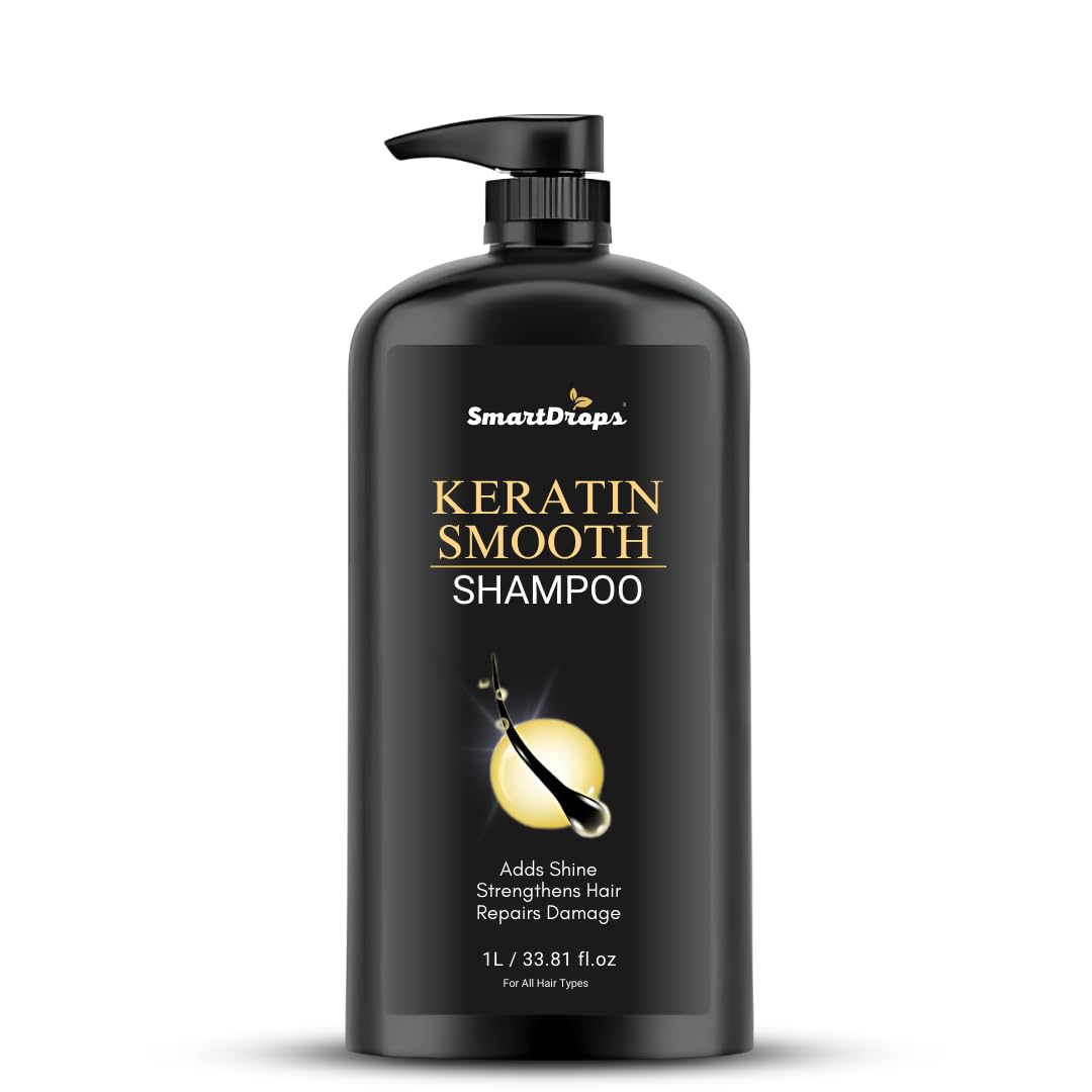 Smartdrops Shampoo 1 Litre for Frizzy & Dry Hair | Dandruff Care & Hair Fall Control Shampoo | Women’s Hair Shampoo | Pack of 1