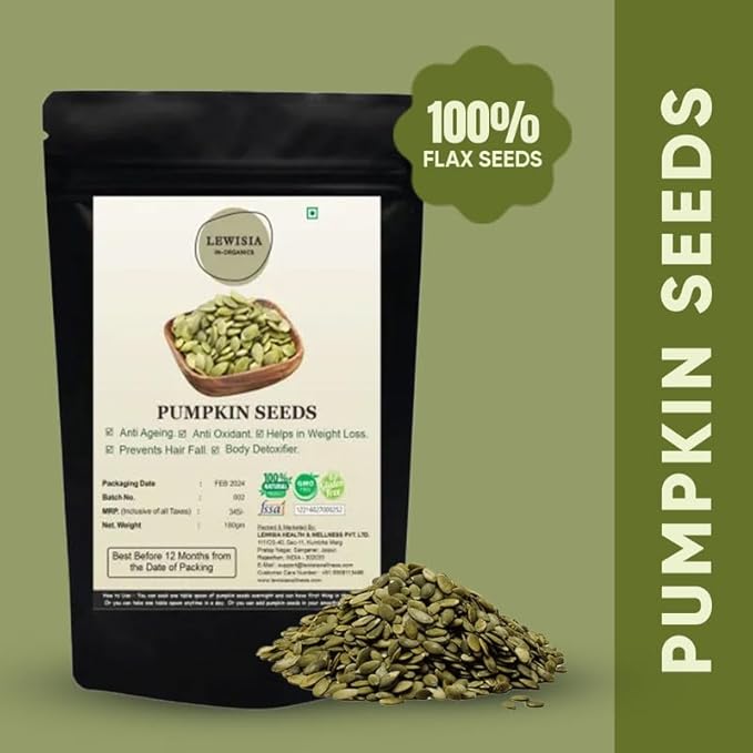 Lewisia In Organics Pumpkin Seed Raw - 180 gms