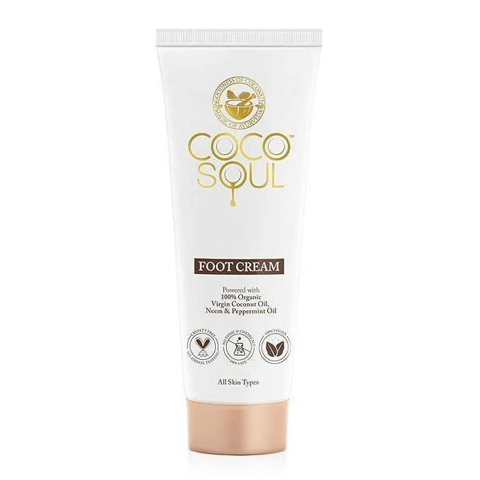 Coco Soul Beauty Foot Cream With Virgin King Coconut Oil - 75 ml