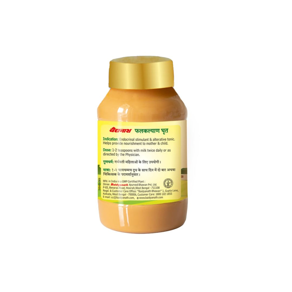 Baidyanath Phalkalyan Ghrita - 100 ml | Ayurvedic Blend with Withania, Triphala, and Asparagus for Women