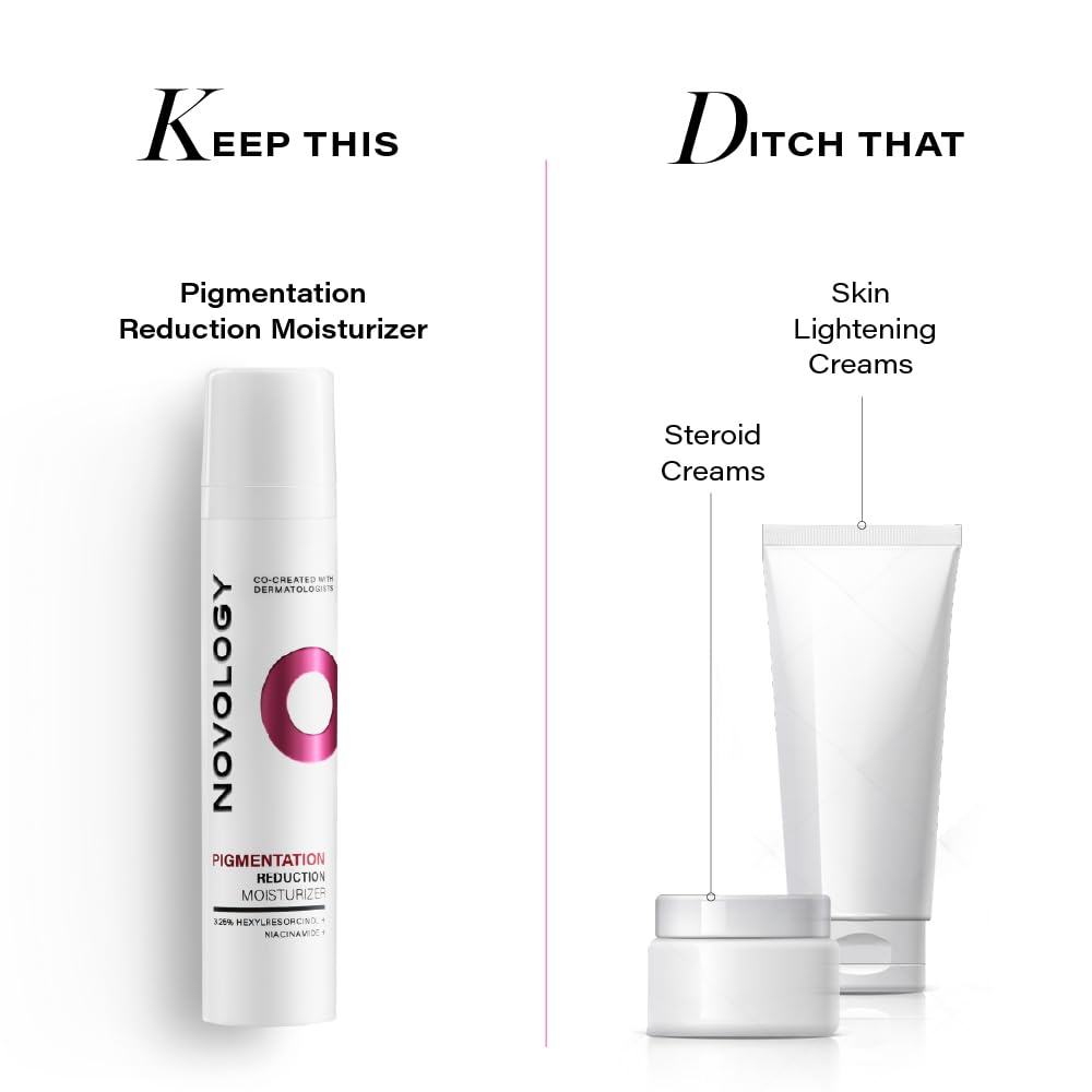 Novology Pigmentation Reduction Moisturiser for Dark Spots, Acne Marks and Uneven Skin Tone | Suitable for All Skin Types| 50g