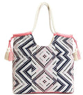 Astrid Handmade Macrame Flap Over Sling Bag For Girls And Women Colour Prismatic White Pink Textured