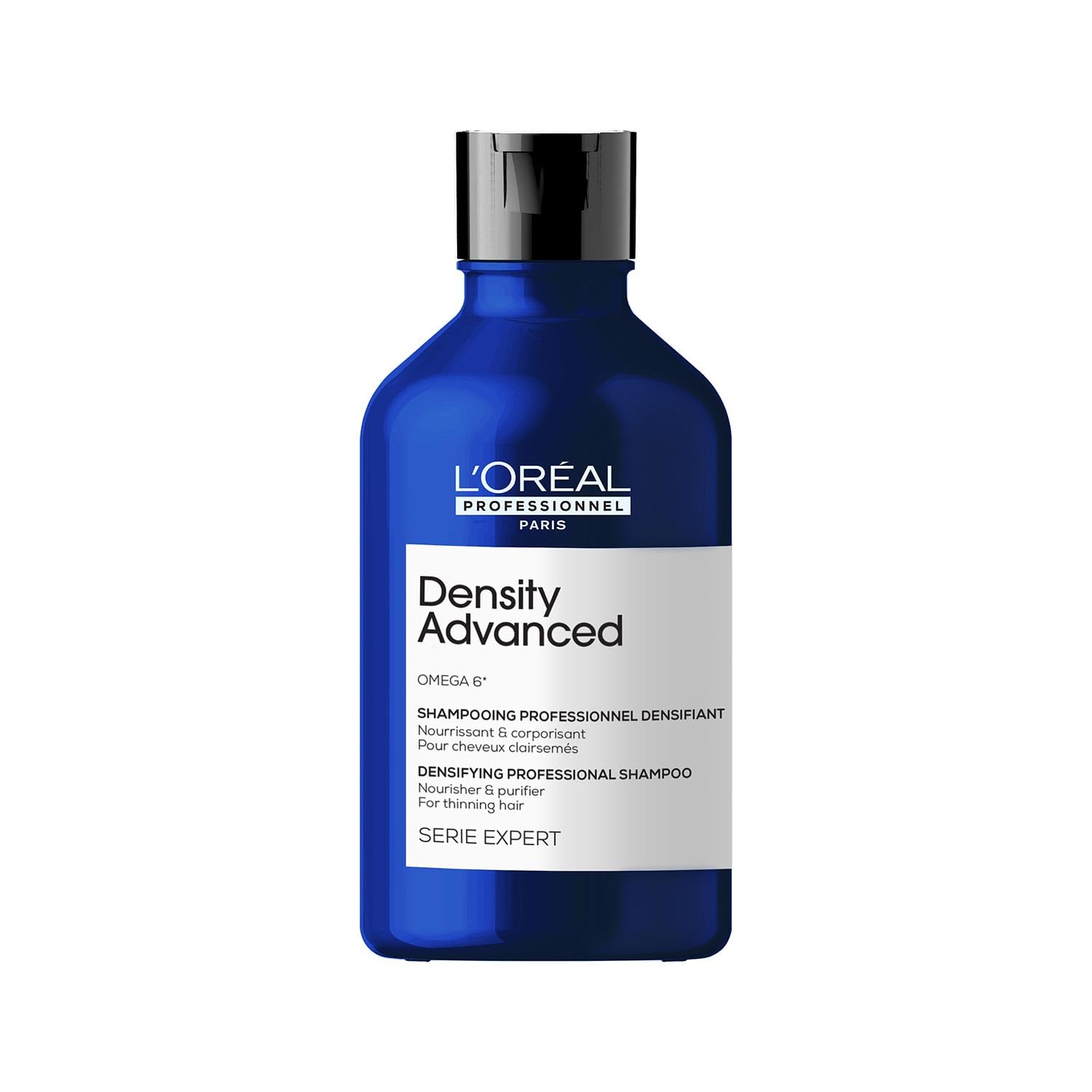 L'OrÃ©al Professionnel Density Advanced Shampoo for fine and thinning hair - 300ml | Professional shampoo that visibly increases hair volume | With Omega-6 complex | Density Shampoo For Men & Women