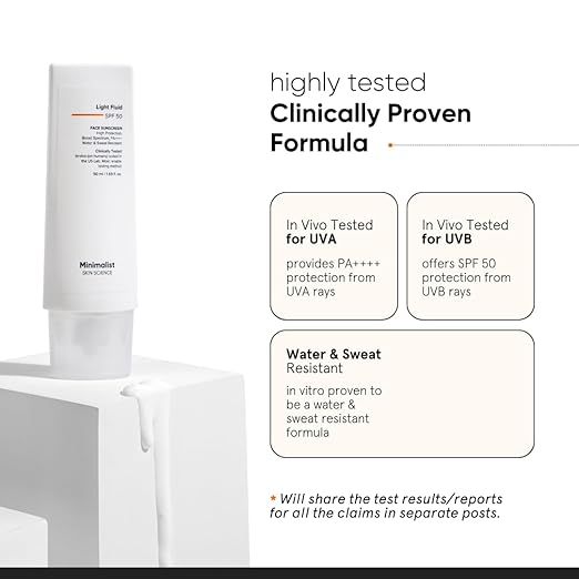 Minimalist Fluid Sunscreen SPF 50 PA++++ - 50 ml