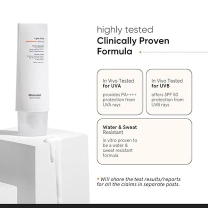 Minimalist Fluid Sunscreen SPF 50 PA++++ - 50 ml