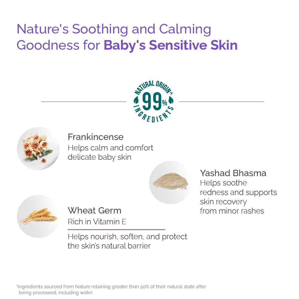 Himalaya Soothing Baby Powder 100gm | No.1 Doctor-Prescribed Brand | Formulated for sensitive skin | Soothes, calms and comforts baby's skin | 99% Natural Origin Ingredients | Free from harsh chemicals