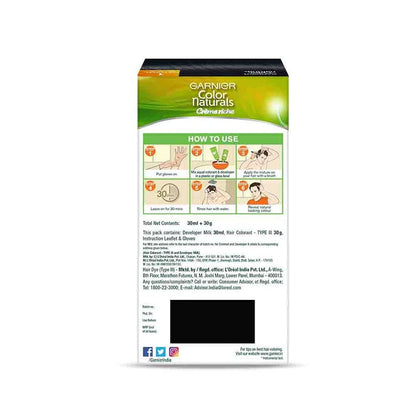 Garnier Natural Black Hair Colour - 30ml + 30 gms