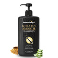 Smartdrops Keratin Shampoo for Frizzy & Dry Hair | Dandruff Care & Hair Fall Control | Repairs Damaged Hair | For Men & Women’s Hair Shampoo | 1 Ltr