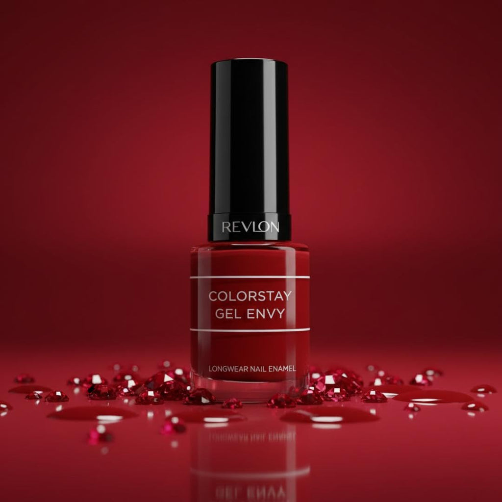 REVLON Colorstay Gel Finish Envy Long Wear Nail Enamel, Queen of Hearts, 11.7ml, Pack Of 1