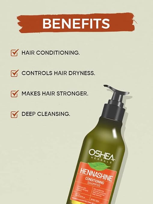 Oshea Herbals Heenashine Conditioning Shampoo - 500 ml