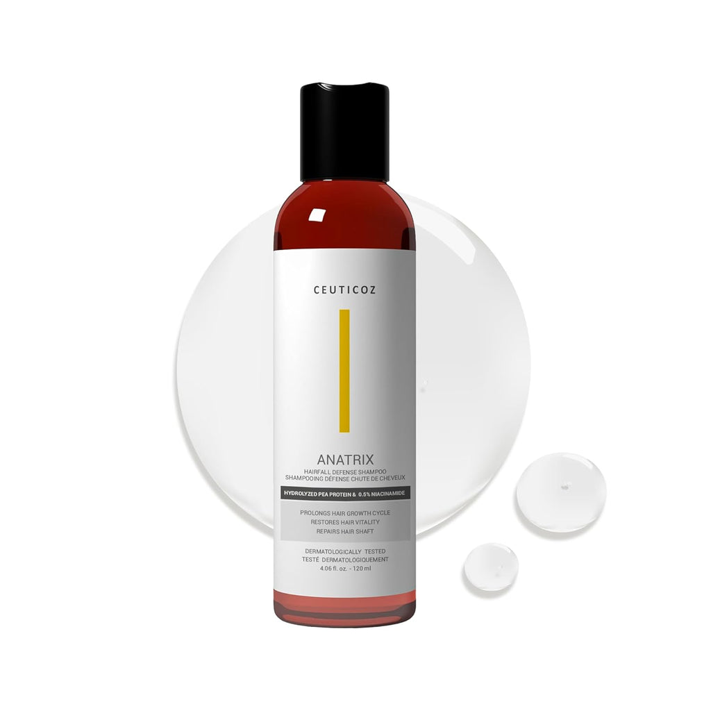 Ceuitcoz Anatrix Hairfall Defense Shampoo  With Hydrolyzed Pea Protein And  0.5% Niacinamide - 120 ml