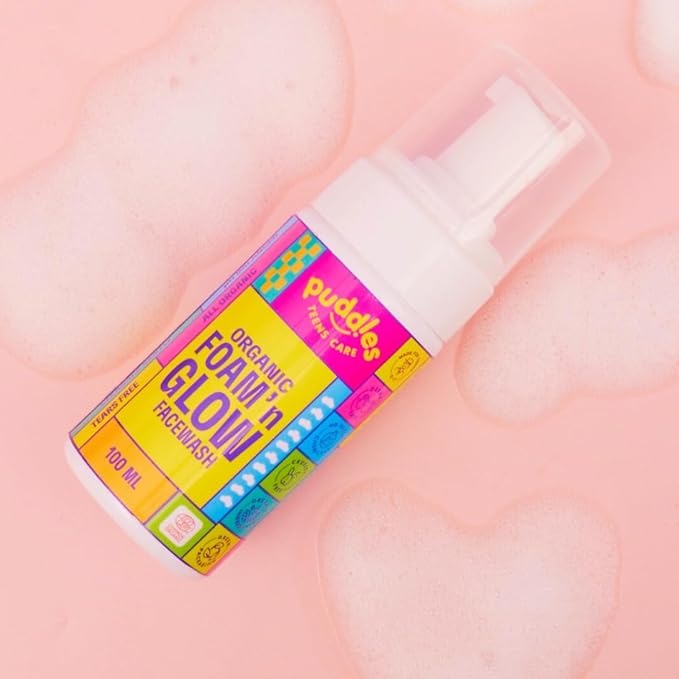 Puddles Teens Care Organic Foam n Glow Facewash - 100 ml