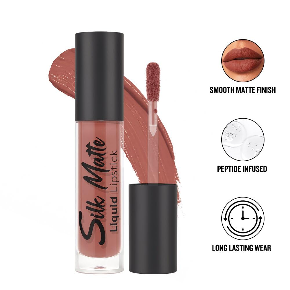 Daily Life Forever52 Silk Matte Liquid Lipstick 6 ml | Long-Lasting, Highly Pigmented, Hydrating Formula with Hyaluronic Acid, Peptides and Vitamin E