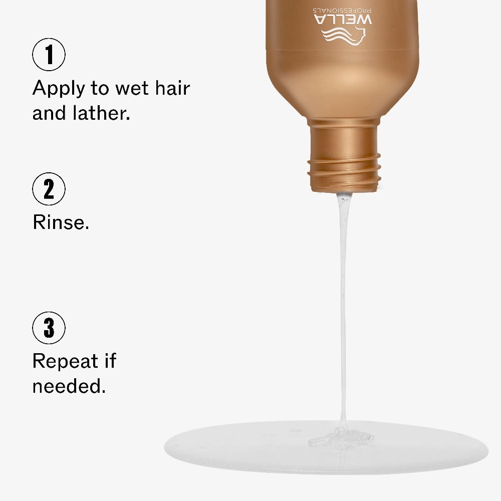 Wella Professionals Ultimate Smooth Shampoo with Squalane and Omega-9 for dry, dull, & frizzy hair | 250ml