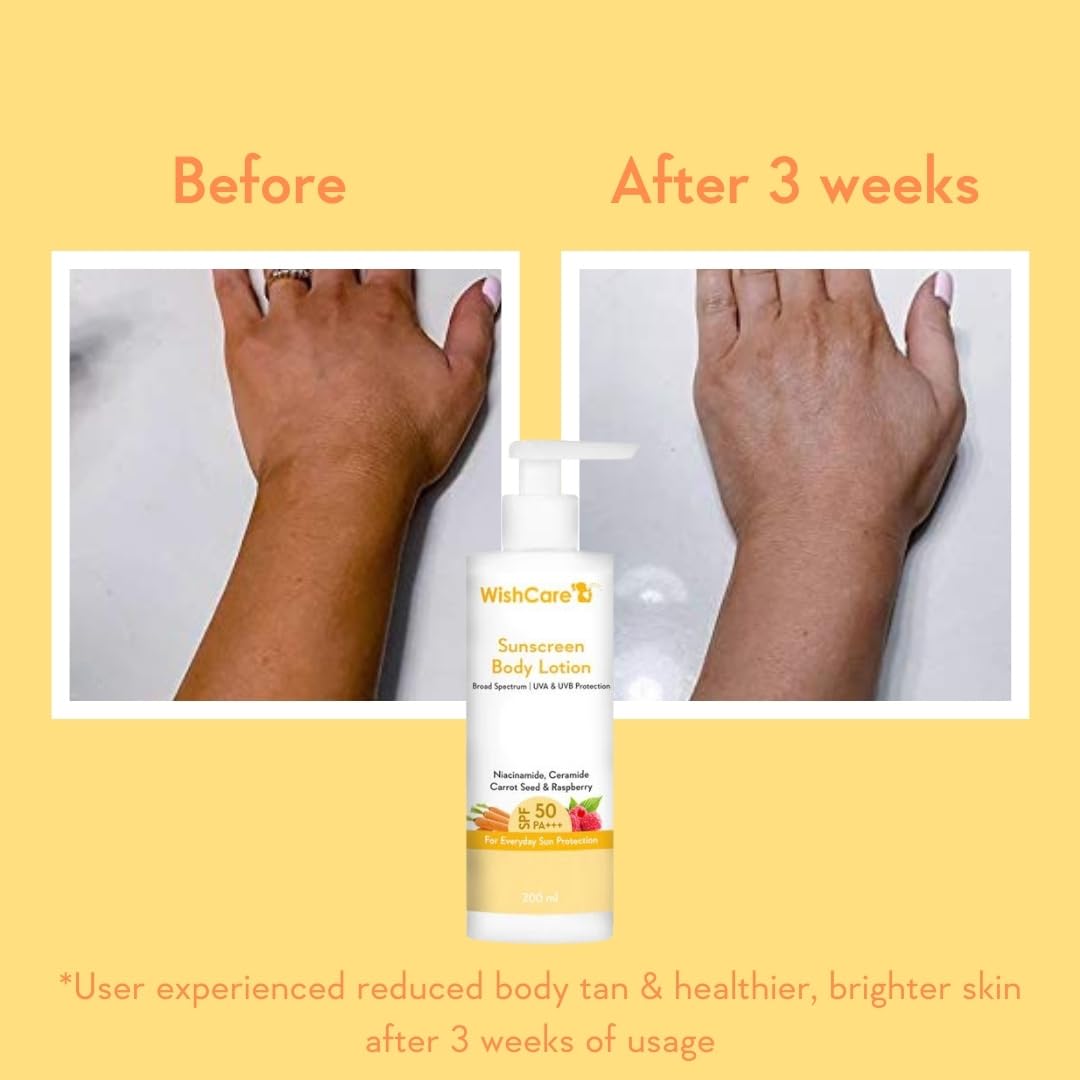 WishCare SPF50 Sunscreen Body Lotion - 200 ml
