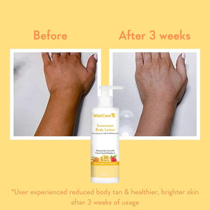 WishCare SPF50 Sunscreen Body Lotion - 200 ml