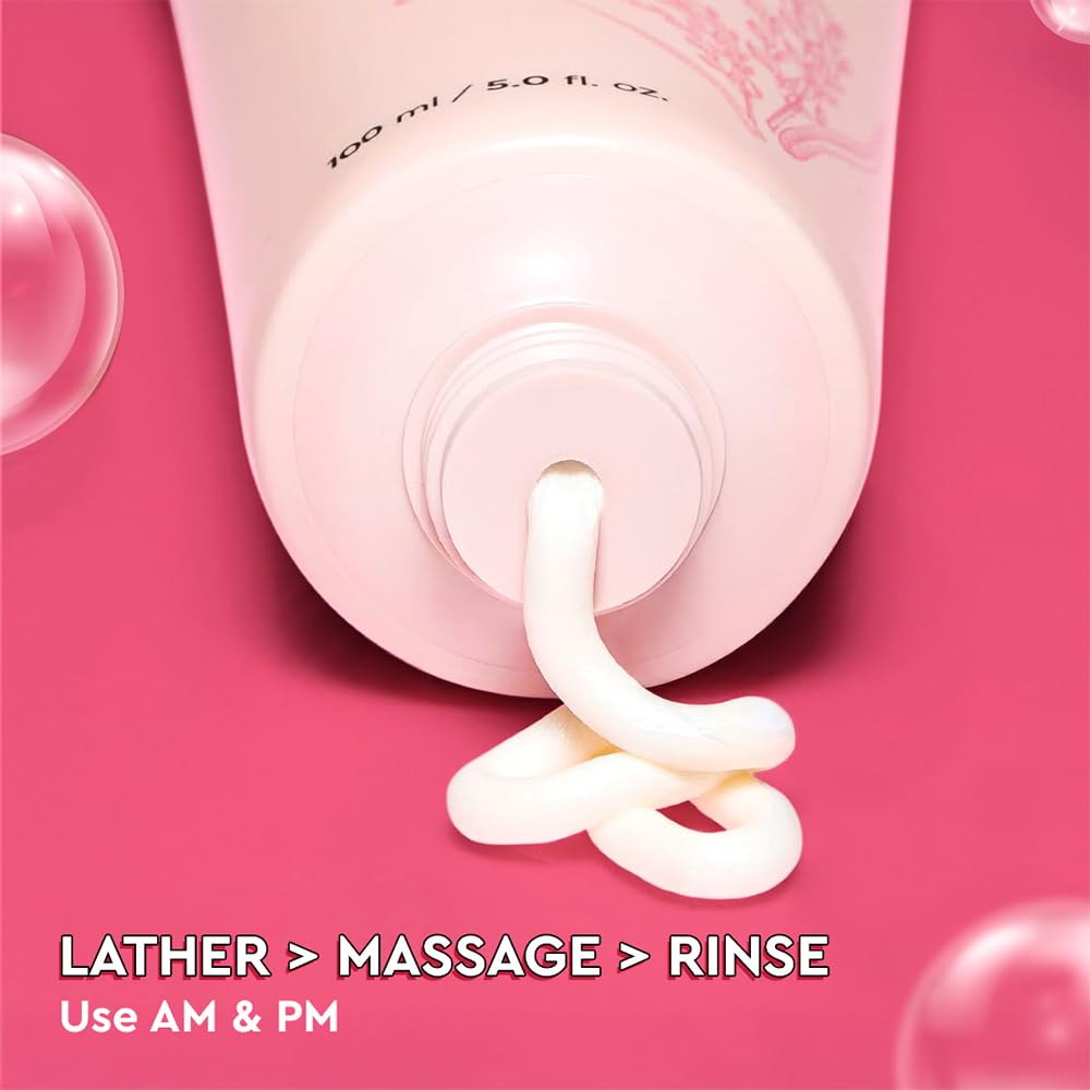 The Face Shop Rice Water Bright Foaming Face Wash 100ml | Face Wash for Glowing Skin | Cleanser for Uneven Skin Tone | Korean Skin Care, For Oily skin