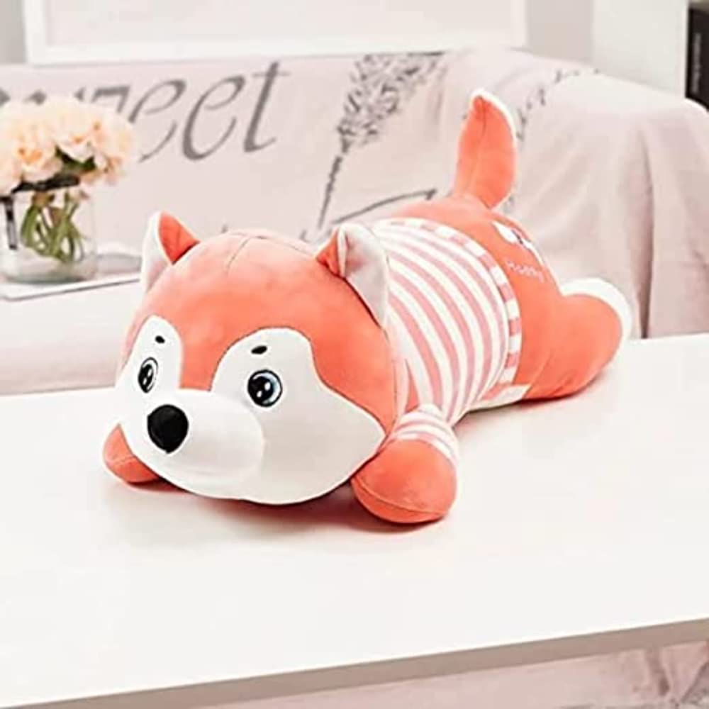 Tickles Cute Super Soft Husky Dog Pillow Stuffed Plush Animal Toy Kids 30 cm