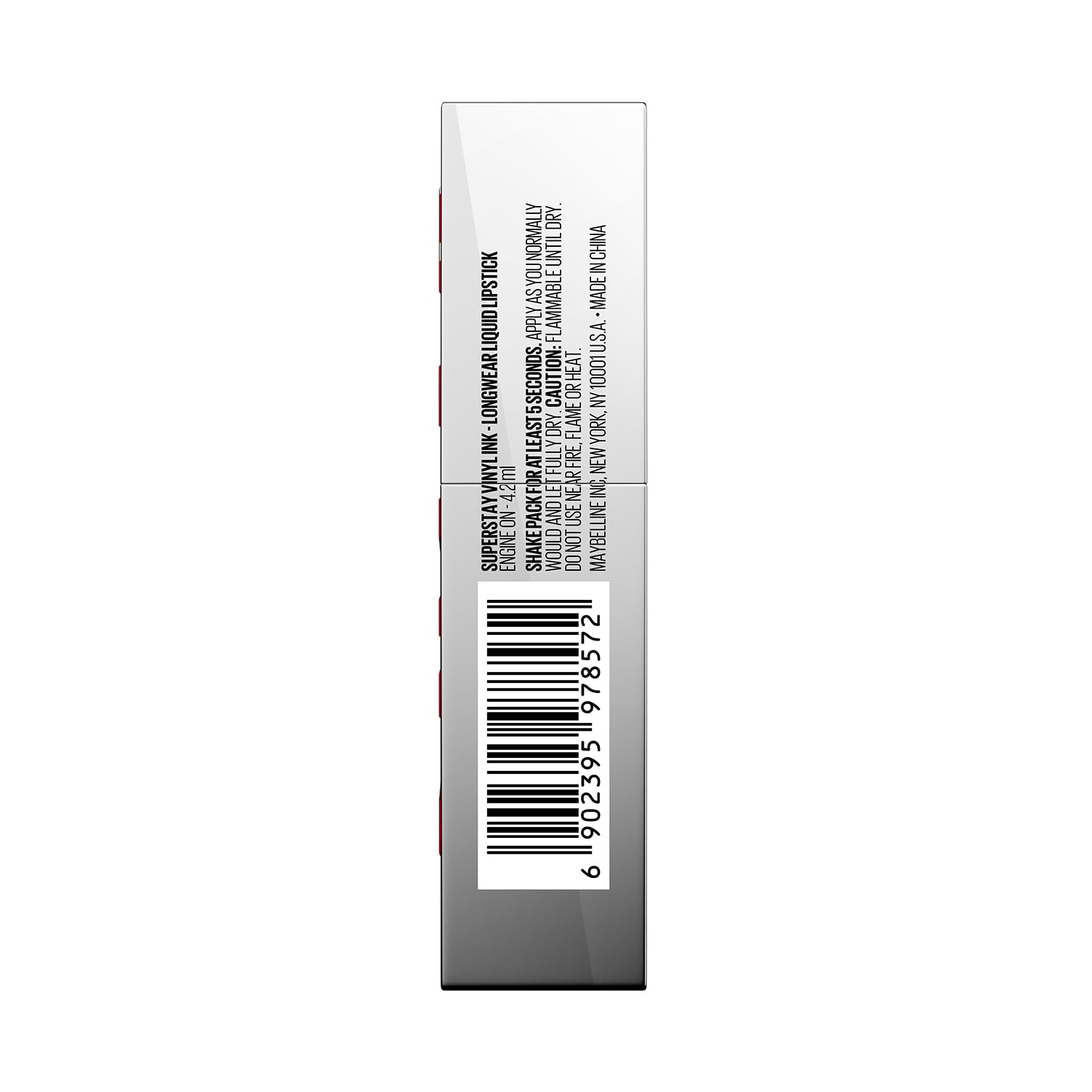 Maybelline Super Stay Vinyl Ink High Shine Racing Liquid Lipstick, Engine | 4.2ml