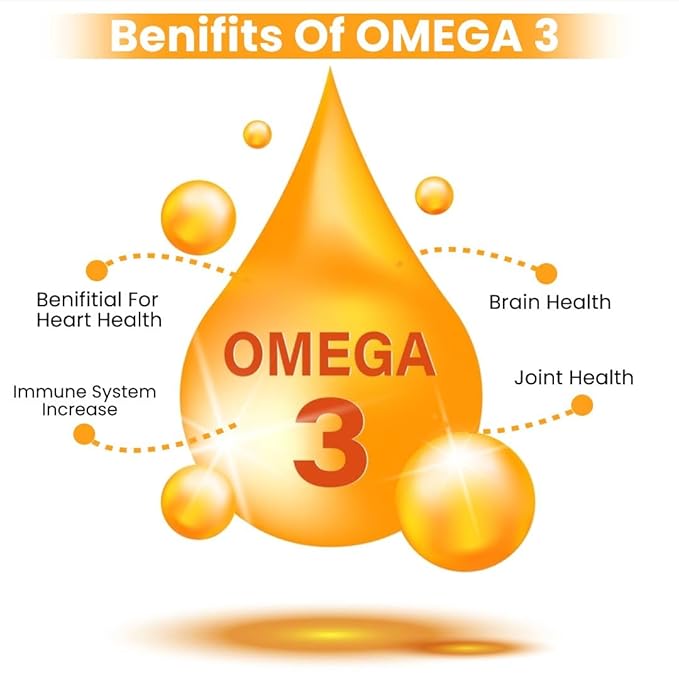 Prasatti Herbal Organic Vegan Omega 3 Fish Oil Triple Strength 1000 Mg | Capsule for Men & Women - 90 Veg Caps