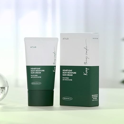 Anua Hearleaf Silky Moisture Suncream - 50 ml
