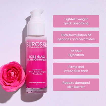 Suroskie Rose Glass Skin Moisturiser - 50 ml