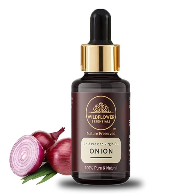 Wildflower Essentials Pure Onion Oil Cold Pressed For Hair Skin & Body - 30 ml