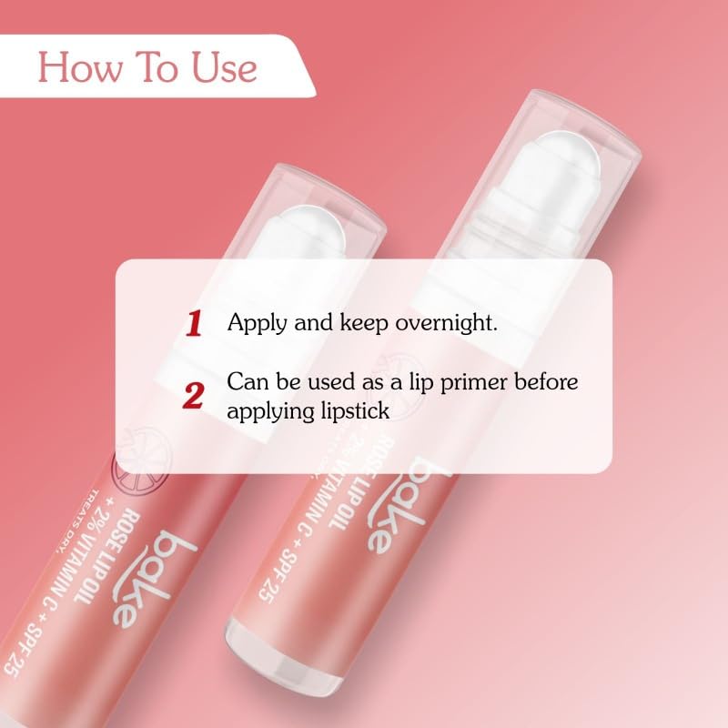 Bake Lip Oil for Shiny, Glossy, Soften Lips, Moisturizing & Nourishing-15gm