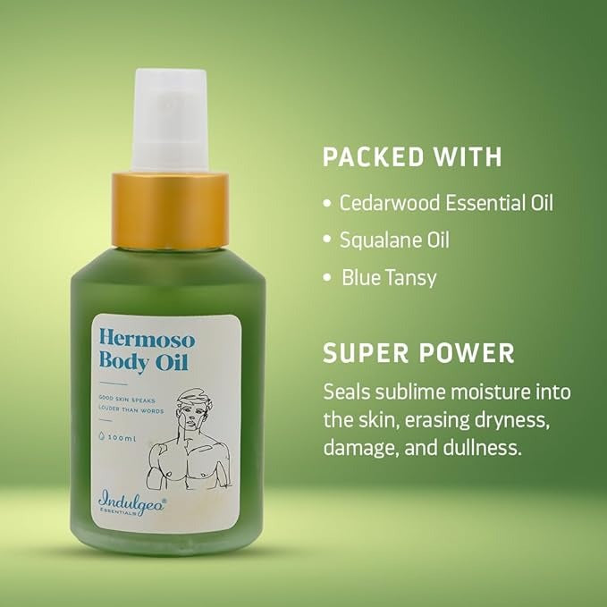 Indulgeo Essentials Hermoso Body Oil For Men - 100 ml