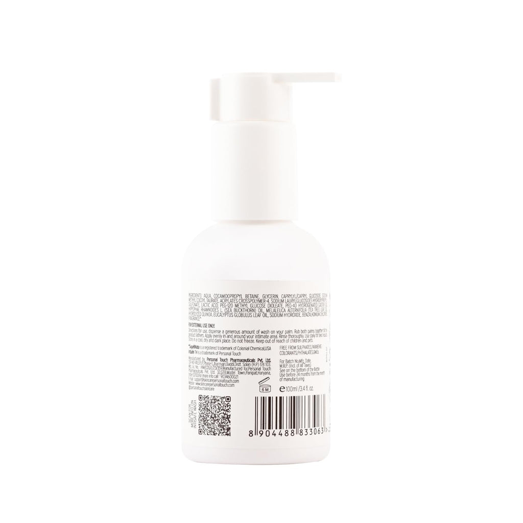 Personal Touch Skincare Intisafe pH 3.5 Intimate Wash | Re-Moisturising Mild Vaginal Wash 100ml