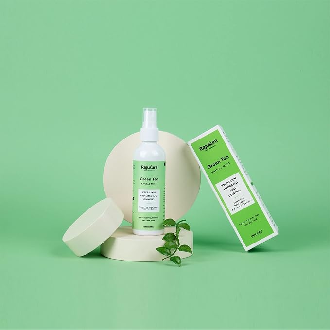 Rejusure Green Tea Facemist | Keeps Skin Hydrated & Glowing – 100 Ml