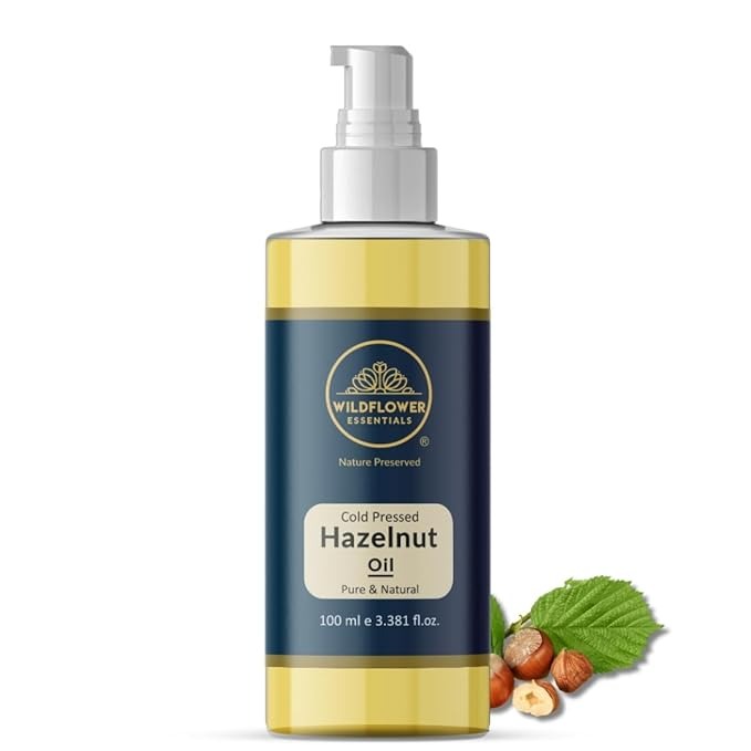 Wildflower Essentials Hazelnut Oil Cold Pressed Carrier Oil - 100 ml