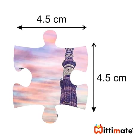 Mittimate Qutub Minar Jigsaw Puzzle Game for Kids Age 4 to 6 Old 36 Pieces Puzzle Toy