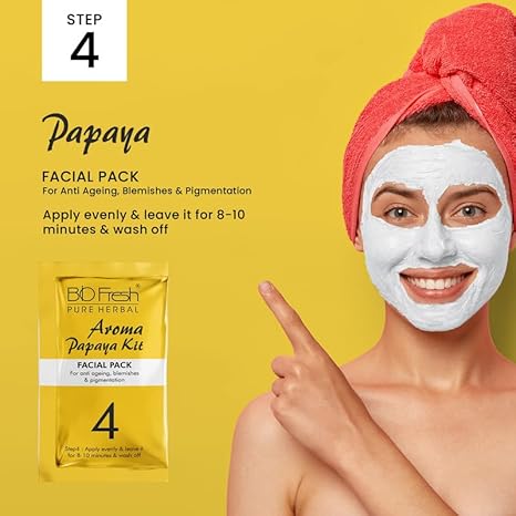 Biofresh Herbals Papaya Facial Kit - 46 gms Each (Pack of 2)