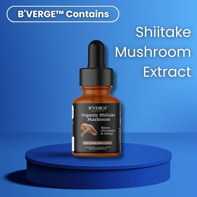 B'verge Shiitake Mushroom Liquid Extract Vegan Organic - 30 ml