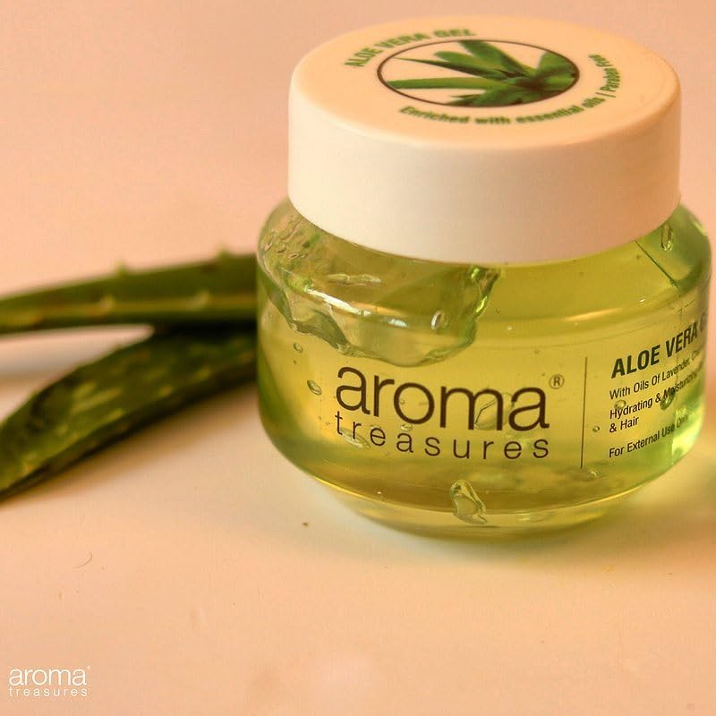 Aroma Treasures Aloe Vera Gel for Face, Body & Hair | Moisturizing & Hydrating Aloevera Gel | 98% Ingredients of Natural Origin | Pure Aloe Vera Gel for Skin, Hair & Pimples | 125g