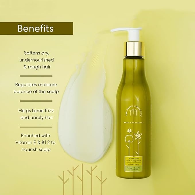 The Earth Collective Hair Cleanser For Dry And Damaged Hair - 200 ml