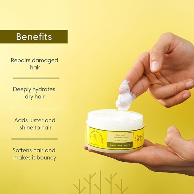 The Earth Collective Hair Mask for Smoothening Hair - 200 ml
