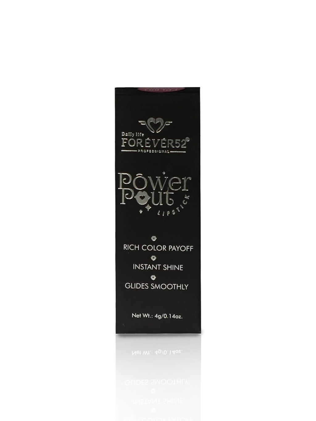 Daily Life Forever52 Power Pout Lipstick | Longwear Comfort | Hydrating Clean Formula | Magnetic Case | Plush Matte Finish (FPL001, 4g)