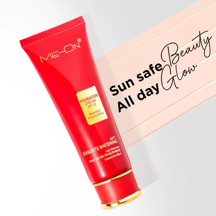 ME-ON Full Coverage For Combination Skin Exquisite Foundation Cream (Shade 02), 80 gram