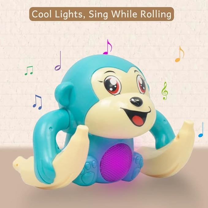 Wembley Crawling Dancing Monkey Musical Toy Multicolor