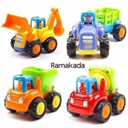 Multi Color - Unbreakable Automobile Car Toys for Kids Set of 4
