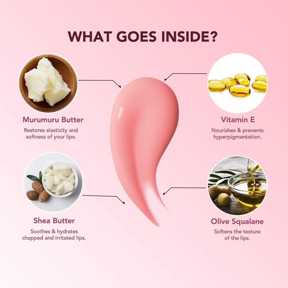 Bellavita Lip Sleeping Mask For Smooth, Soft & Plump Lips | 12hrs of Intense Hydration | Repairs Dry & Chapped Lips | Prevents Pigmentation | Soothes Dryness | Strawberry - 9.8g