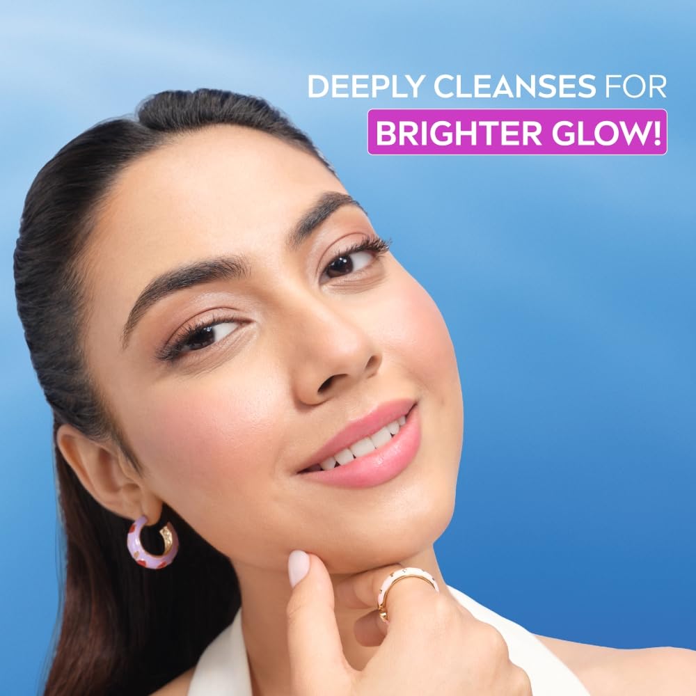 NIVEA Luminous Even Glow Bubble Cleansing Foam Face Wash | For Glowing Skin, Skin Brightening & Refined Pores | Pearl Rucinol + 6 Acid Complex | Makeup Remover | Daily Face Cleanser | 100ml