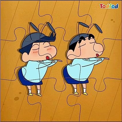 TodFod Wooden Jigsaw Puzzles Toy for Kids & Children Shinchan 54 Pieces 6 in 1 Jigsaw Puzzles