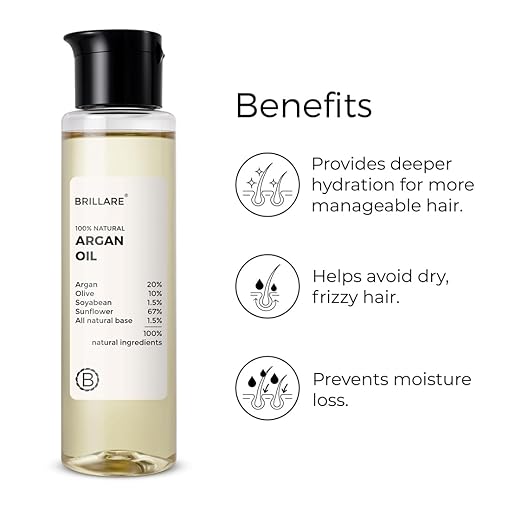 Brillare Argan Hair Oil with the Goodness of Olive oil - 100 ml