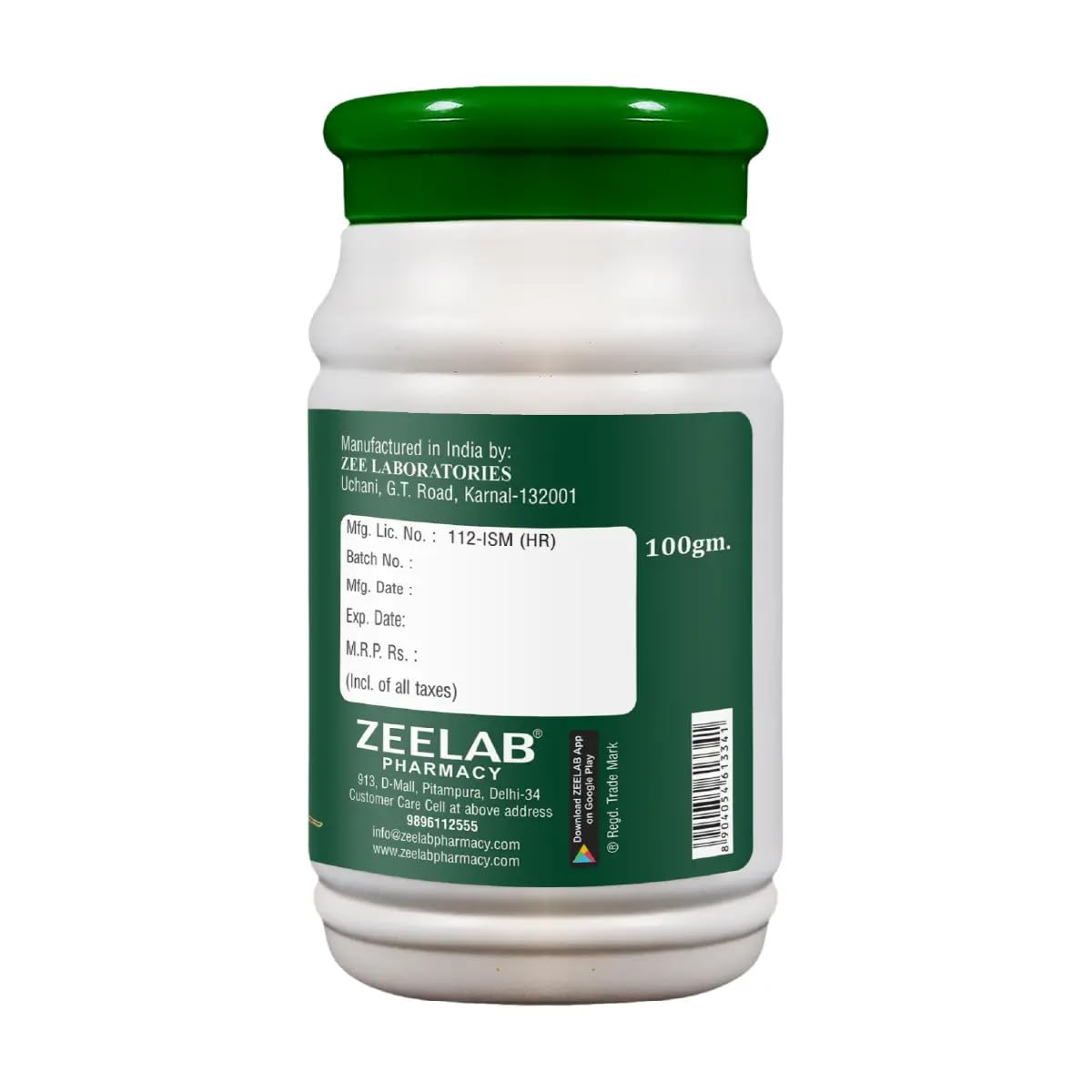 Zeelab Ashwagandhadi Churna 100gm | Ashwagandha & Vidhara Ayurvedic Powder | Supports Strength, Stamina, Stress Management & Overall Wellness | Herbal Supplement
