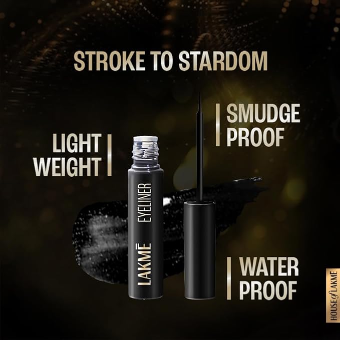 Lakme Absolute Shine Liquid Eye Liner Black - 4.5 ml